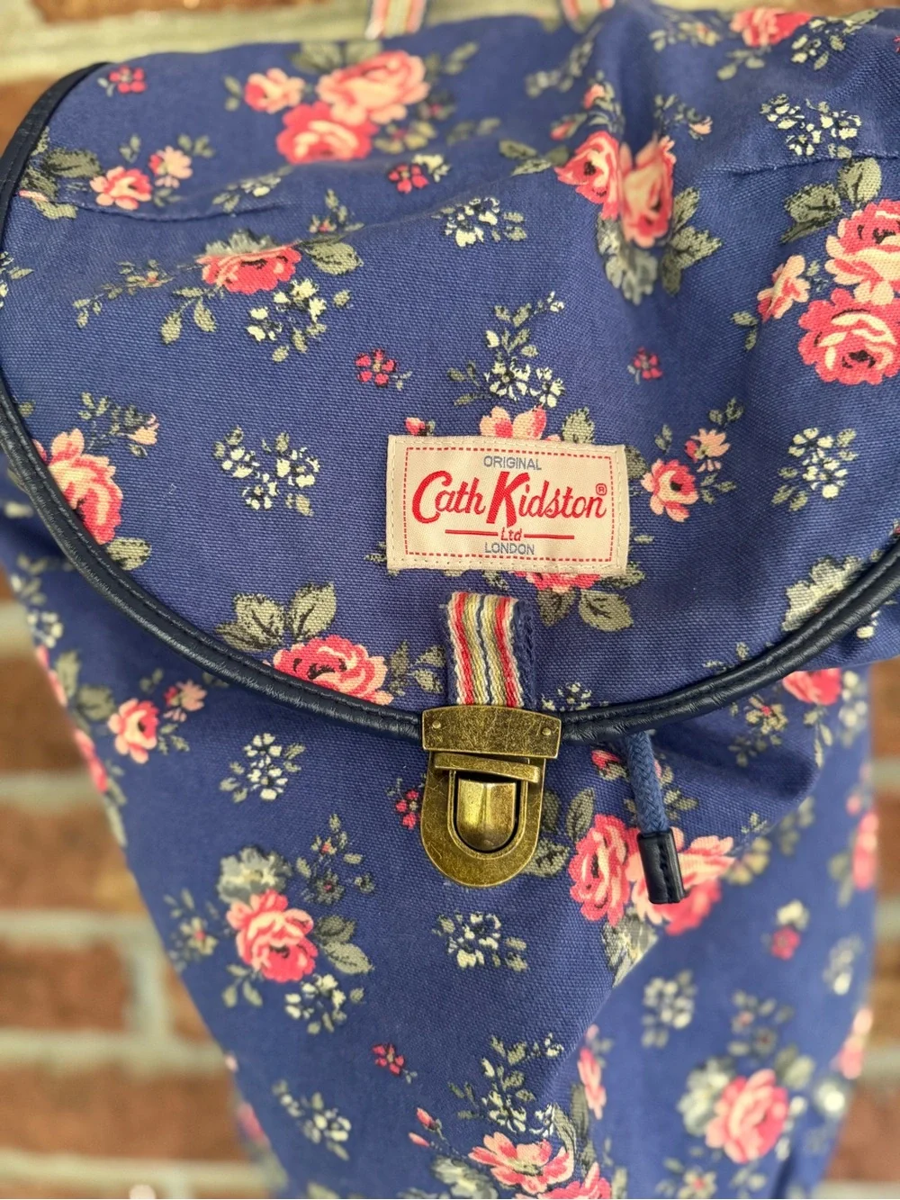 Cath Kidston Blue Floral Backpack